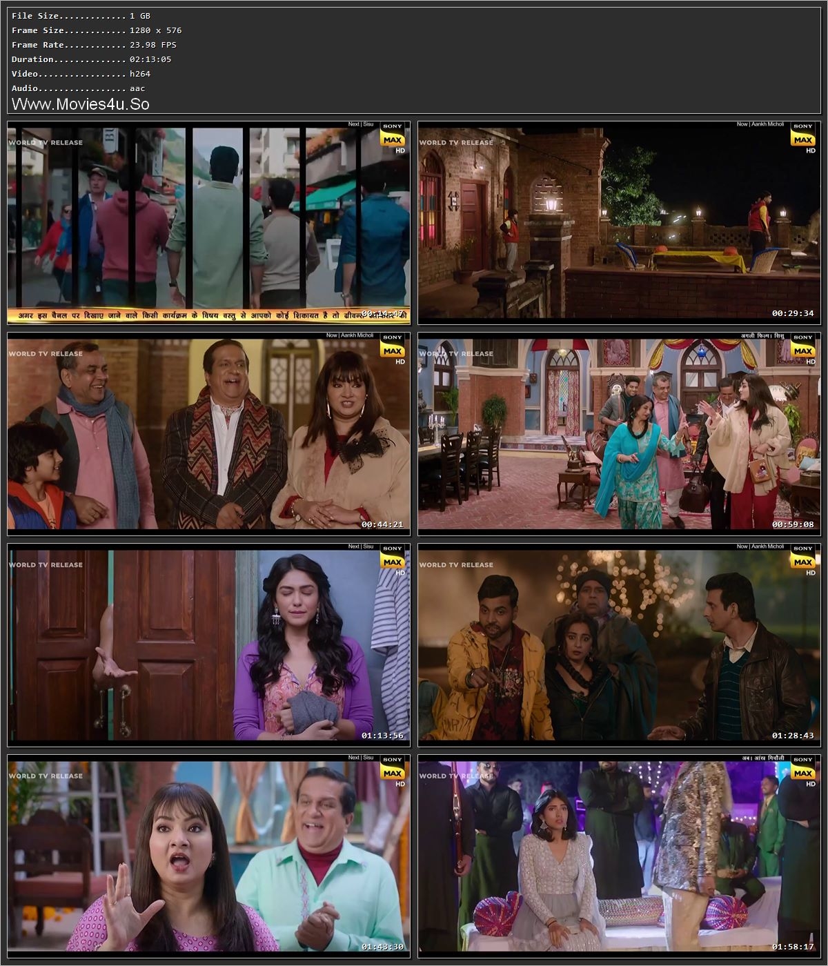 Aankh Micholi 2023 Hindi HDRip 720p – 480p Screenshot