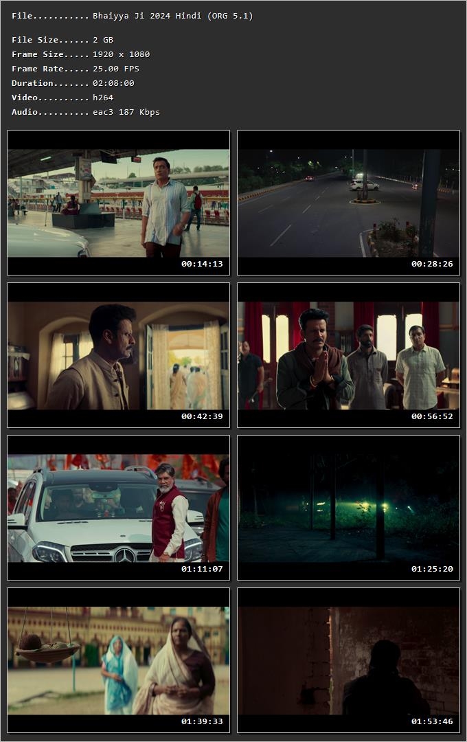 Bhaiyya Ji 2024 Hindi (ORG 5.1) HDRip 720p – 480p – 1080p Screenshot