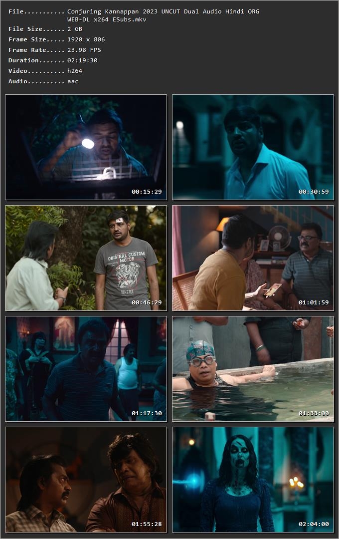 Conjuring Kannappan 2023 Hindi Dual Audio HDRip 1080p – 720p – 480p Screenshot