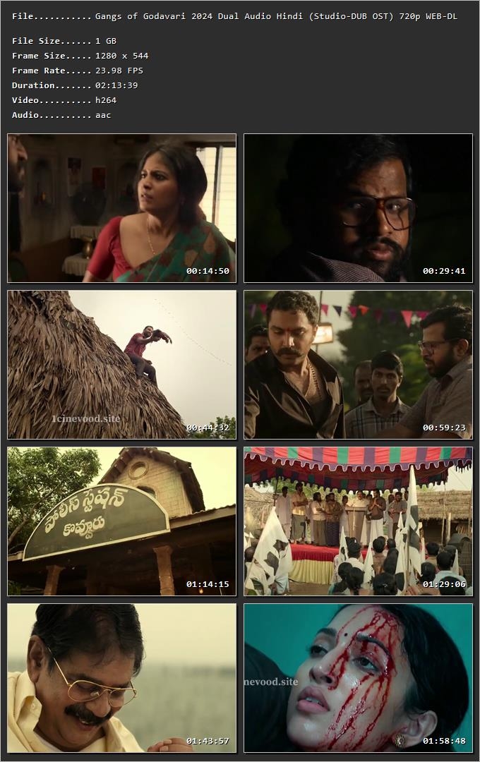Gangs of Godavari 2024 Hindi (Studio-Dub OST) Dual Audio HDRip 1080p – 720p – 480p Screenshot