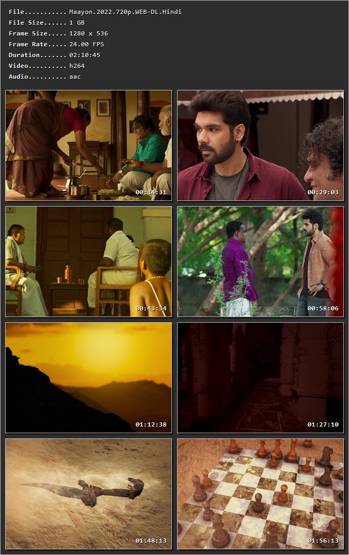 Maayon (2022) [Hindi + Tamil] HDRip 720p – 480p – 1080p Screenshot