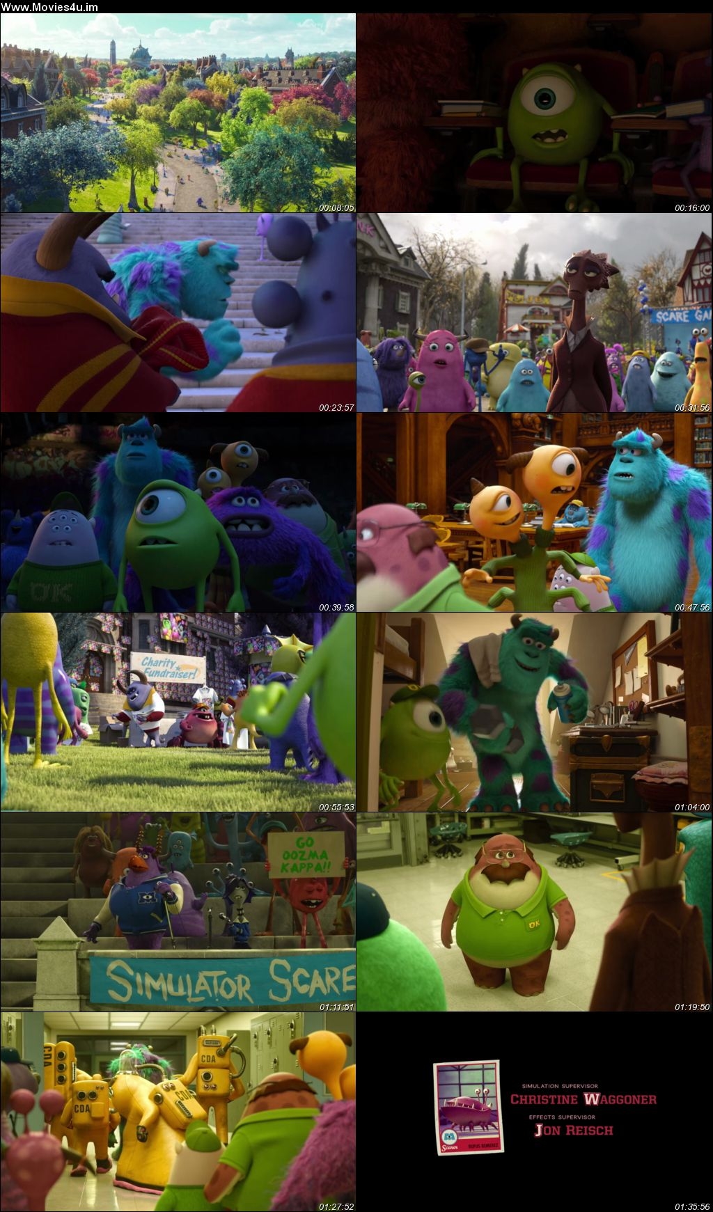 Monsters University (2013) Hindi Dual Audio HDRip 720p – 480p Screenshot