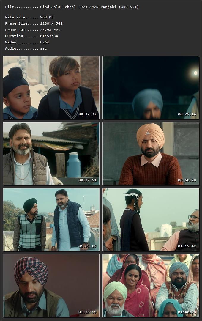 Pind Aala School 2024 Punjabi HDRip 720p – 480p – 1080p Screenshot