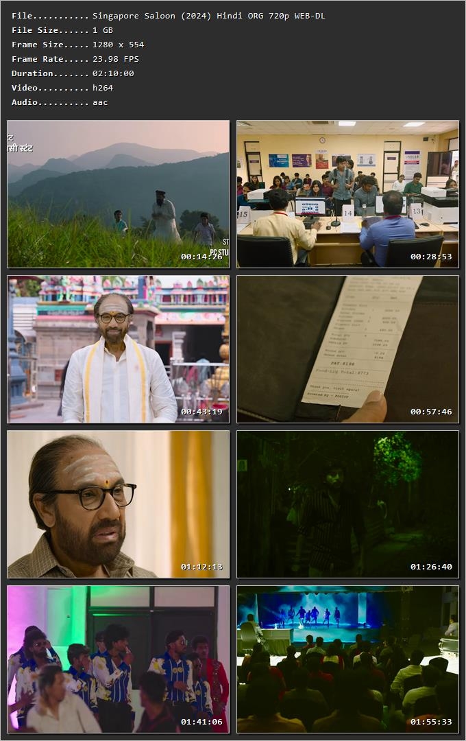 Singapore Saloon 2024 Hindi HDRip 720p – 480p – 1080p Screenshot