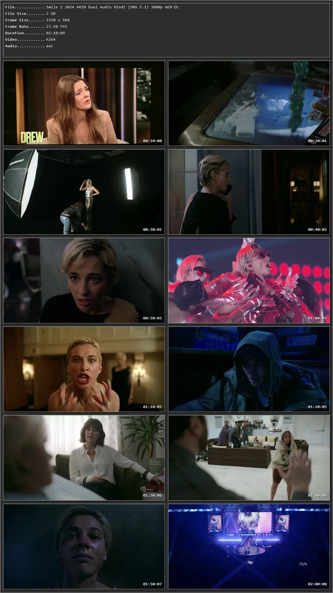 Smile 2 2024 Hindi Dual Audio HDRip 1080p – 720p – 480p Screenshot