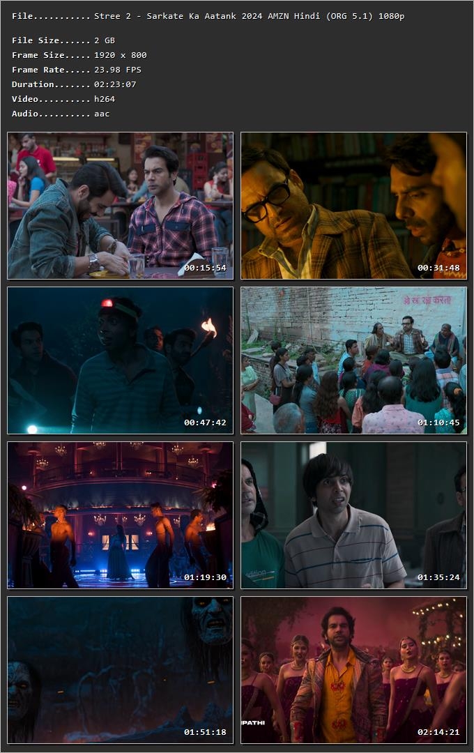 Stree 2: Sarkate Ka Aatank (2024) Hindi HDRip 720p – 480p – 1080p Screenshot