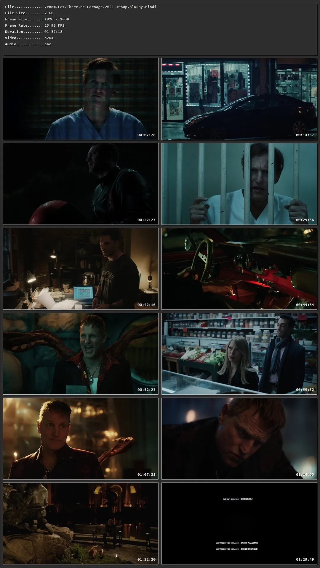 Venom: Let There Be Carnage (2021) Hindi Dual Audio HDRip 720p – 480p – 1080p Screenshot